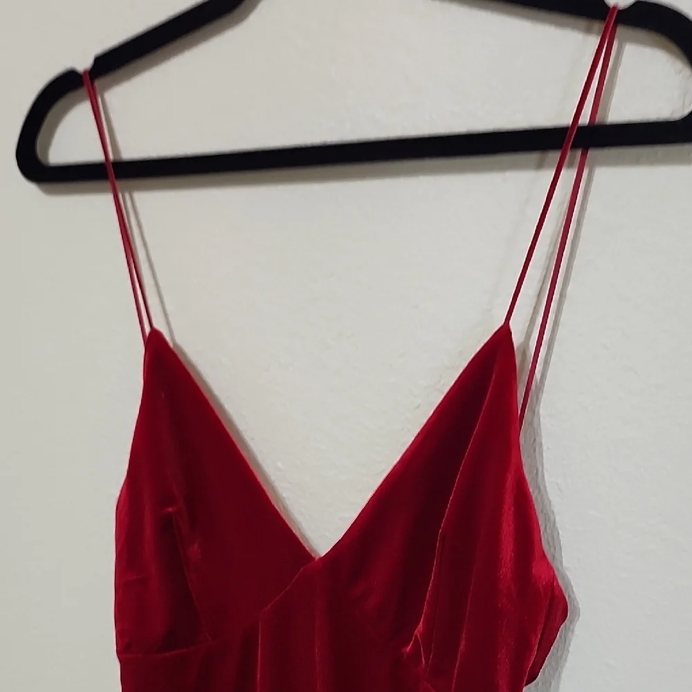 Lovers + Friends Red Spaghetti Strap Slip Dress - Picture 3 of 9